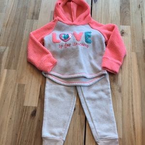 Girls Sweatpants and Hoodie